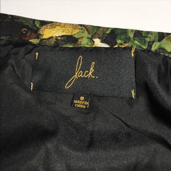 Jack By BB Dakota Green Floral Pleated Skirt - Picture 6 of 8